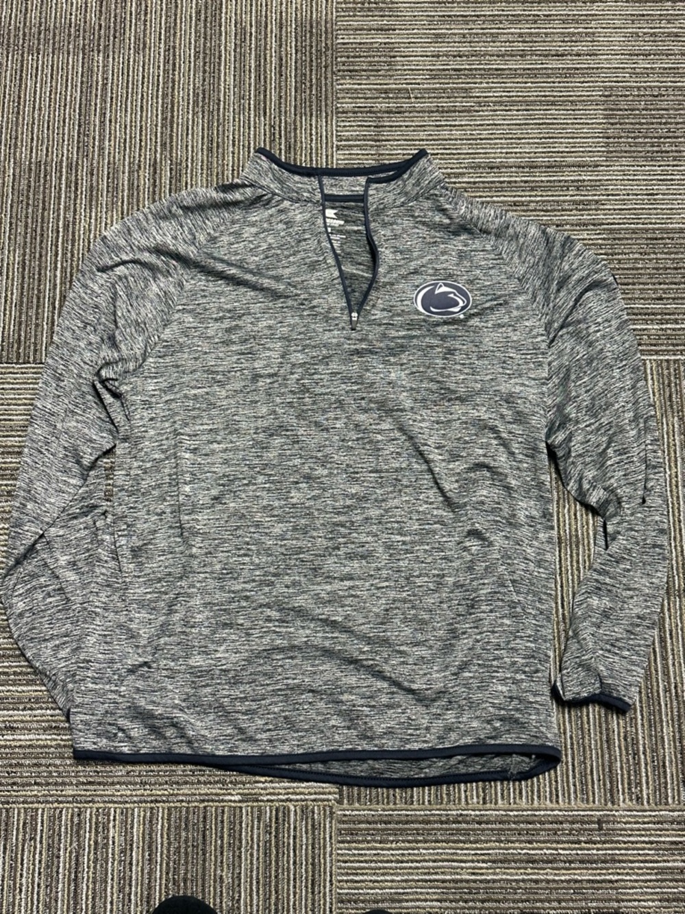 Men, Penn State University quarter zip long sleeve large top